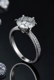 3 Carat Moissanite Side Stone Ring - Flyclothing LLC