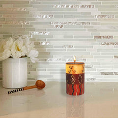 Single Boxed Hand-Painted Pillar Candle - Bongazi Design - Nobunto - Flyclothing LLC