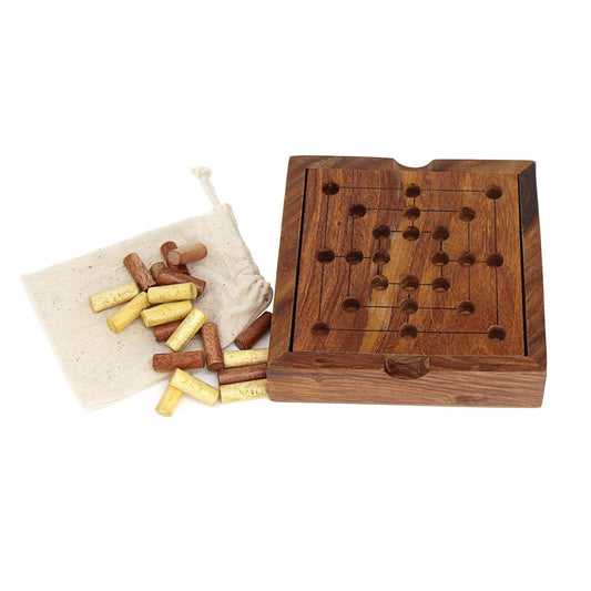 Handmade Nine Men Morris Game - Flyclothing LLC