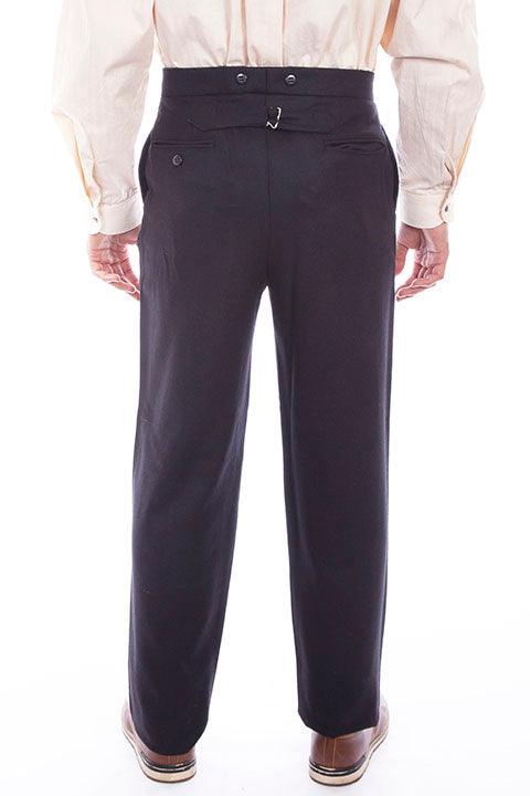 Scully BLACK WOOL BLEND GENT PANT - Flyclothing LLC