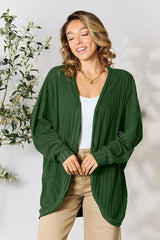 Basic Bae Full Size Ribbed Cocoon Cardigan - Flyclothing LLC