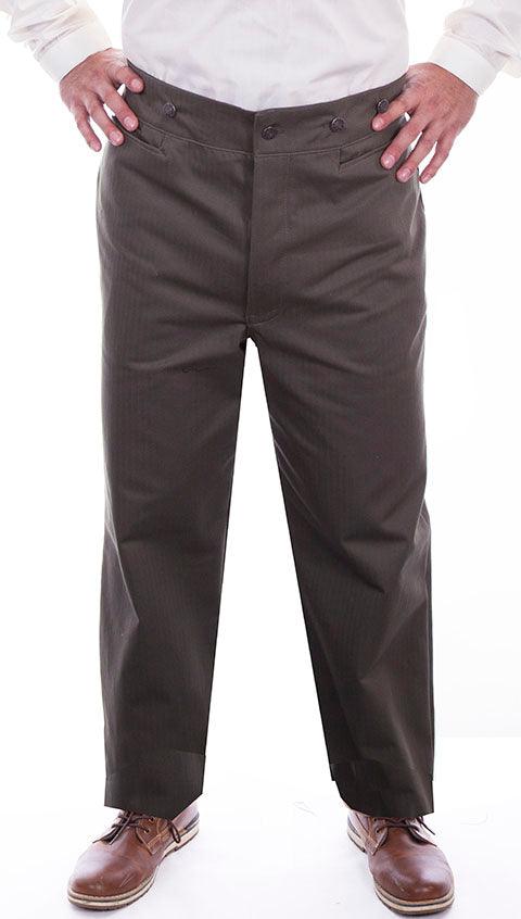 Scully CHARCOAL HERRINGBONE VIGILANTE PANT - Flyclothing LLC