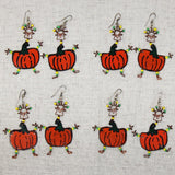 Dancing Girl Pumpkin Earrings - Creative Alternatives - Creative Alternatives