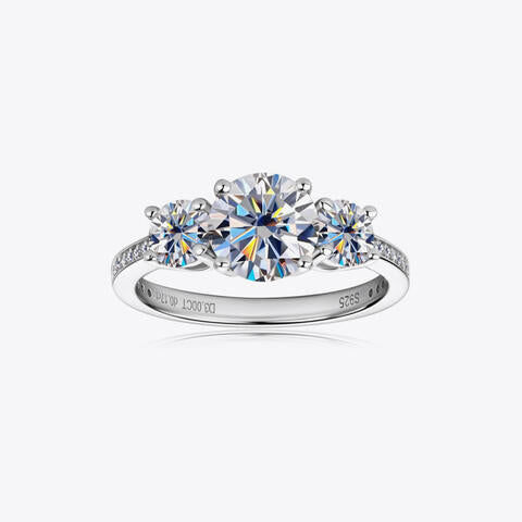 3 Carat Moissanite 925 Sterling Silver Ring - Flyclothing LLC