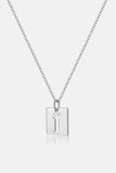 Cutout Rectangle Pendant Necklace - Flyclothing LLC