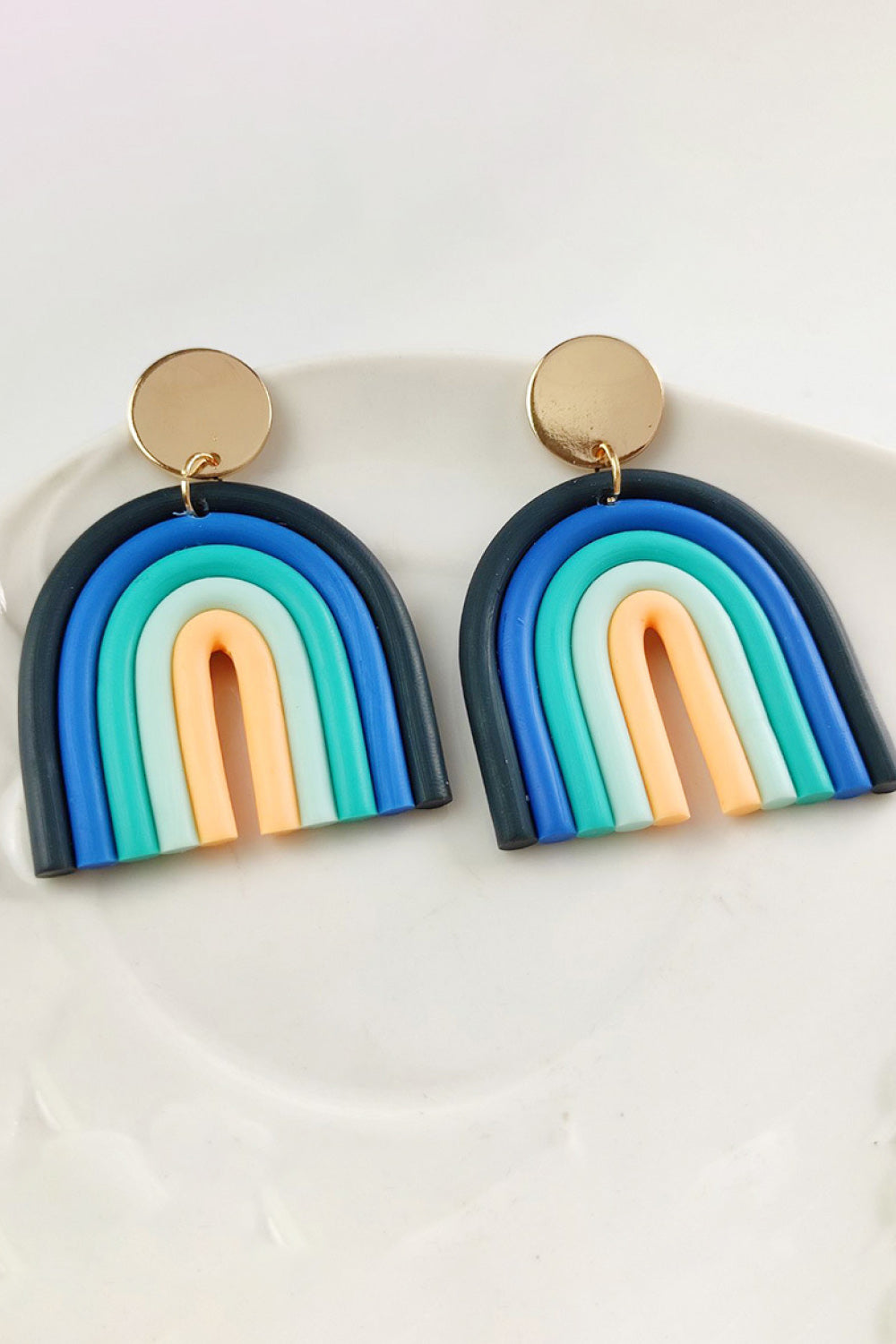 Rainbow Shape Dangle Earrings - Flyclothing LLC