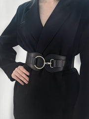 PU Elastic Wide Belt - Flyclothing LLC