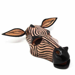 Wood Zebra Mask Wall Hanging - Flyclothing LLC