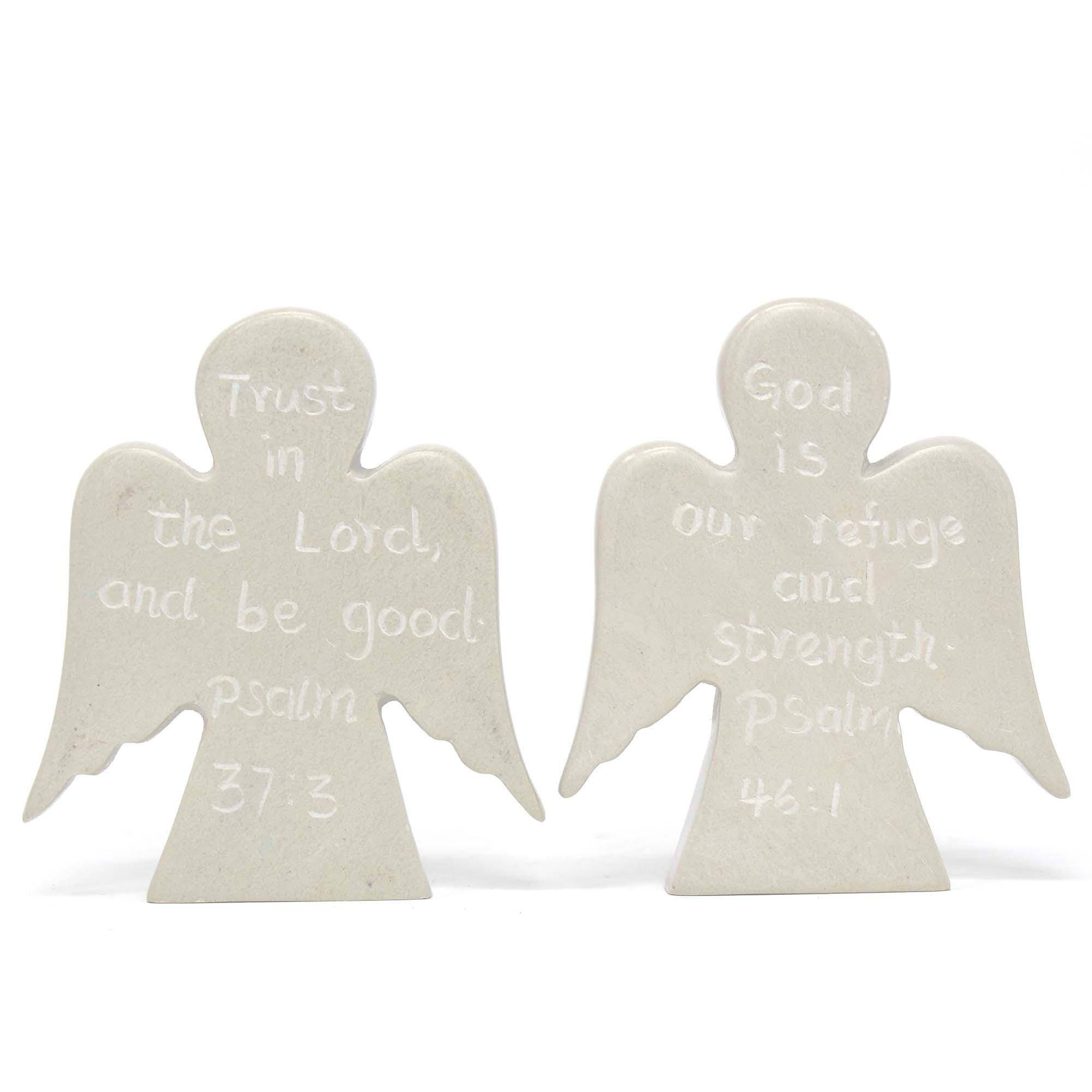 Angel Devotional Tokens with Psalm Inscriptions, Set of 2 - Flyclothing LLC