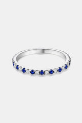 Moissanite Lab-Grown Sapphire Rings - Flyclothing LLC