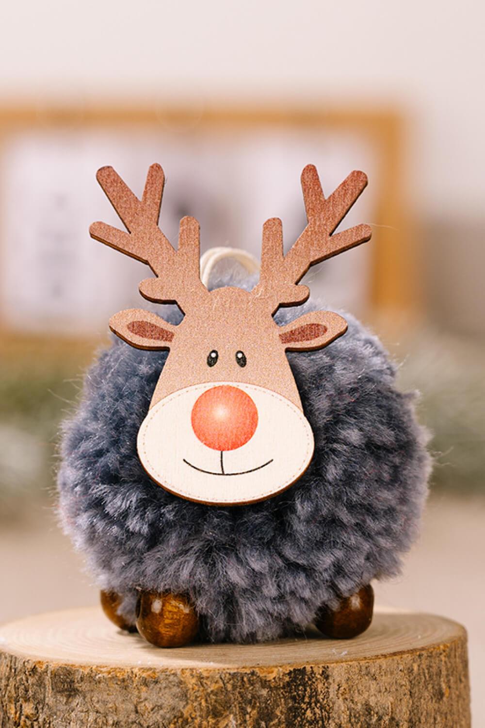 4-Pack Christmas Sherpa Reindeer Hanging Widgets - Flyclothing LLC