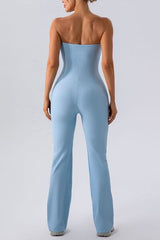 Sleeveless Straight Active Jumpsuit - Flyclothing LLC