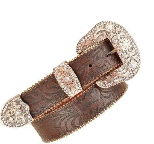 Rhinestone Filigree Belt - Flyclothing LLC