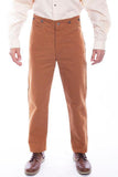 Scully Leather Brown Canvas Mens Pant - Flyclothing LLC