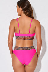 Leopard Contrast Bikini Set - Flyclothing LLC