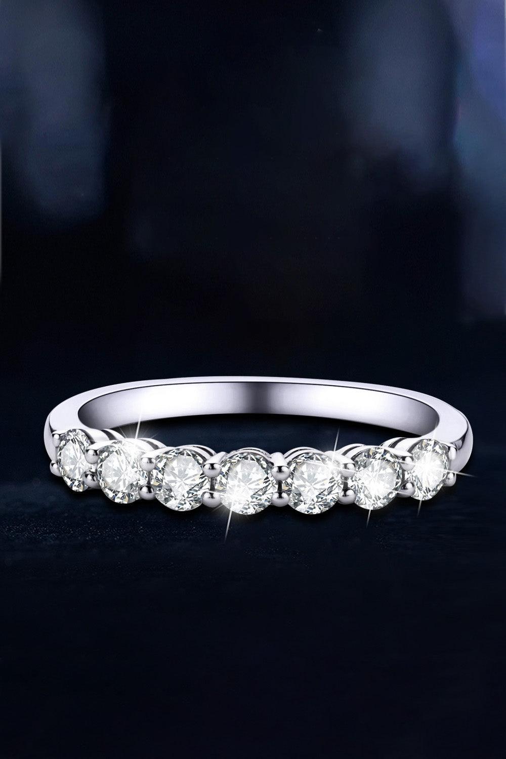 Can't Stop Your Shine Moissanite Platinum-Plated Ring - Flyclothing LLC