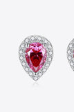 2 Carat Moissanite Teardrop Stud Earrings in Rose - Flyclothing LLC