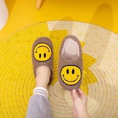 Melody Smiley Face Slippers - Flyclothing LLC