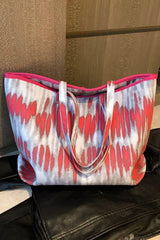 Printed PU Leather Tote Bag - Flyclothing LLC