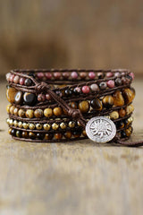 Natural Stone Layered Bracelet - Flyclothing LLC