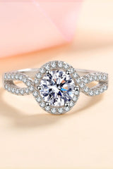 Feel The Joy 925 Sterling Silver Moissanite Ring - Flyclothing LLC