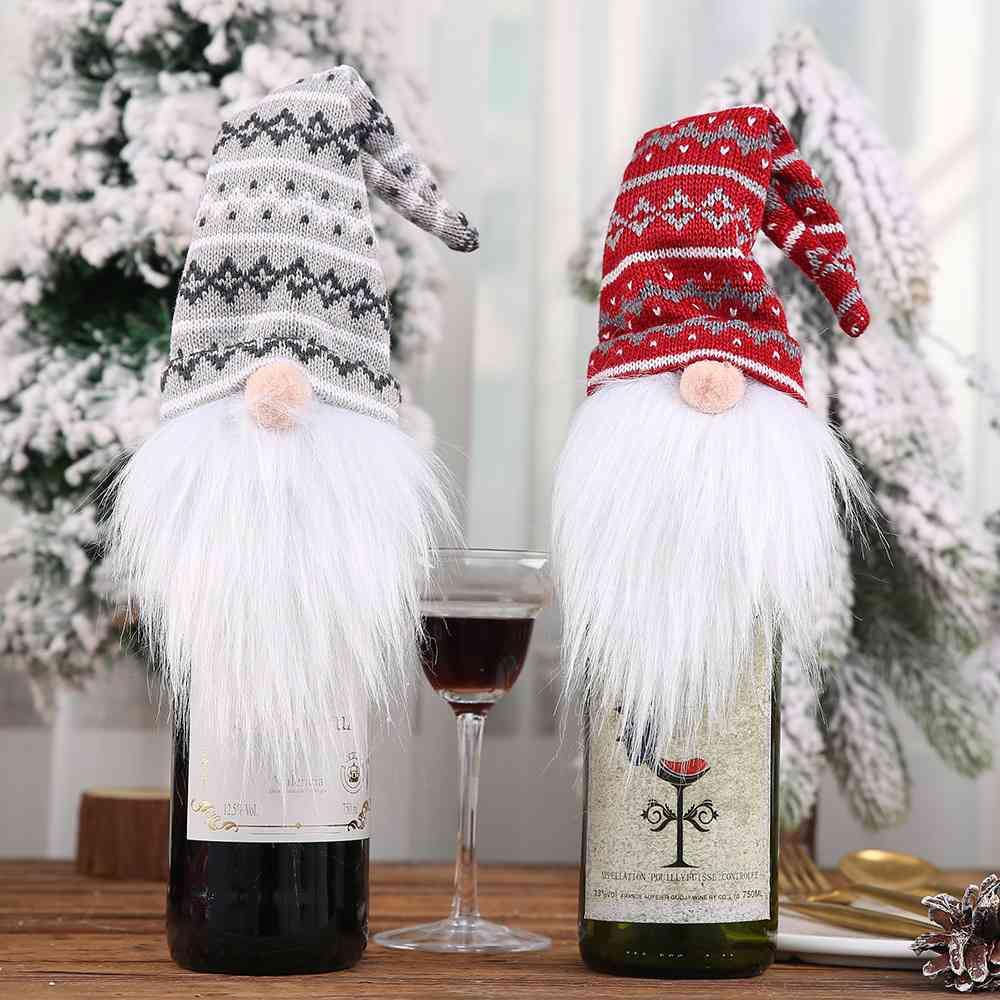 Assorted 2-Piece Wine Bottle Covers - Trendsi