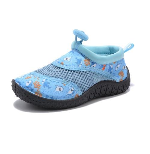 Tecs Toddler Aquasock Slip On Blue Shark - Flyclothing LLC