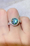 2 Carat Moissanite Emerald Green Ring - Trendsi