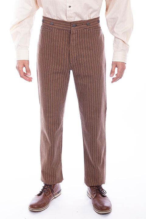 Scully TAUPE RAIL STRIPE PANT - Flyclothing LLC