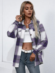 Plaid Button Up Flannel Shirt - Flyclothing LLC