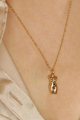 Grateful For You Pendant Chain Necklace - Trendsi