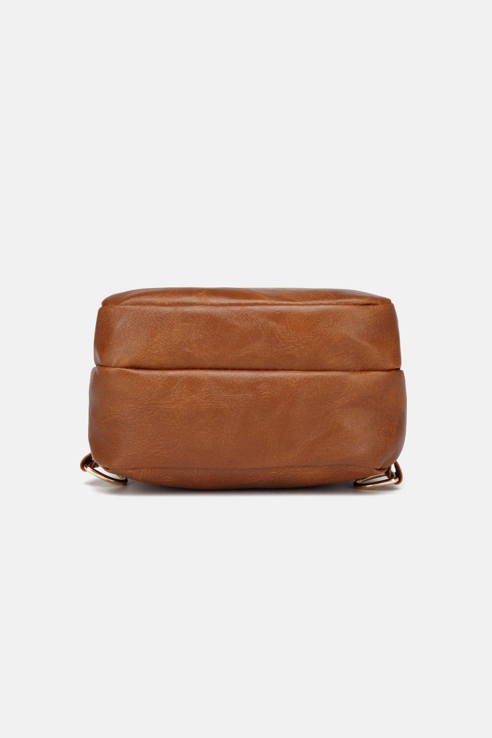 PU Leather Sling Bag - Trendsi