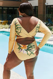 Marina West Swim Cool Down Longsleeve One-Piece Swimsuit - Flyclothing LLC