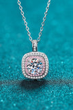 Moissanite Geometric Pendant Necklace - Flyclothing LLC