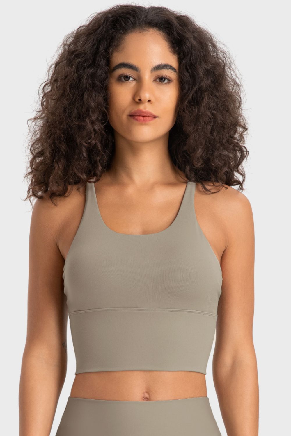 Crisscross Back Ladder Detail Sports Bra - Flyclothing LLC