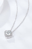 1 Carat Moissanite Geometric Pendant Necklace - Flyclothing LLC