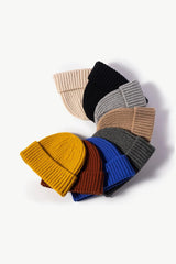 Rib-Knit Cuff Beanie - Flyclothing LLC