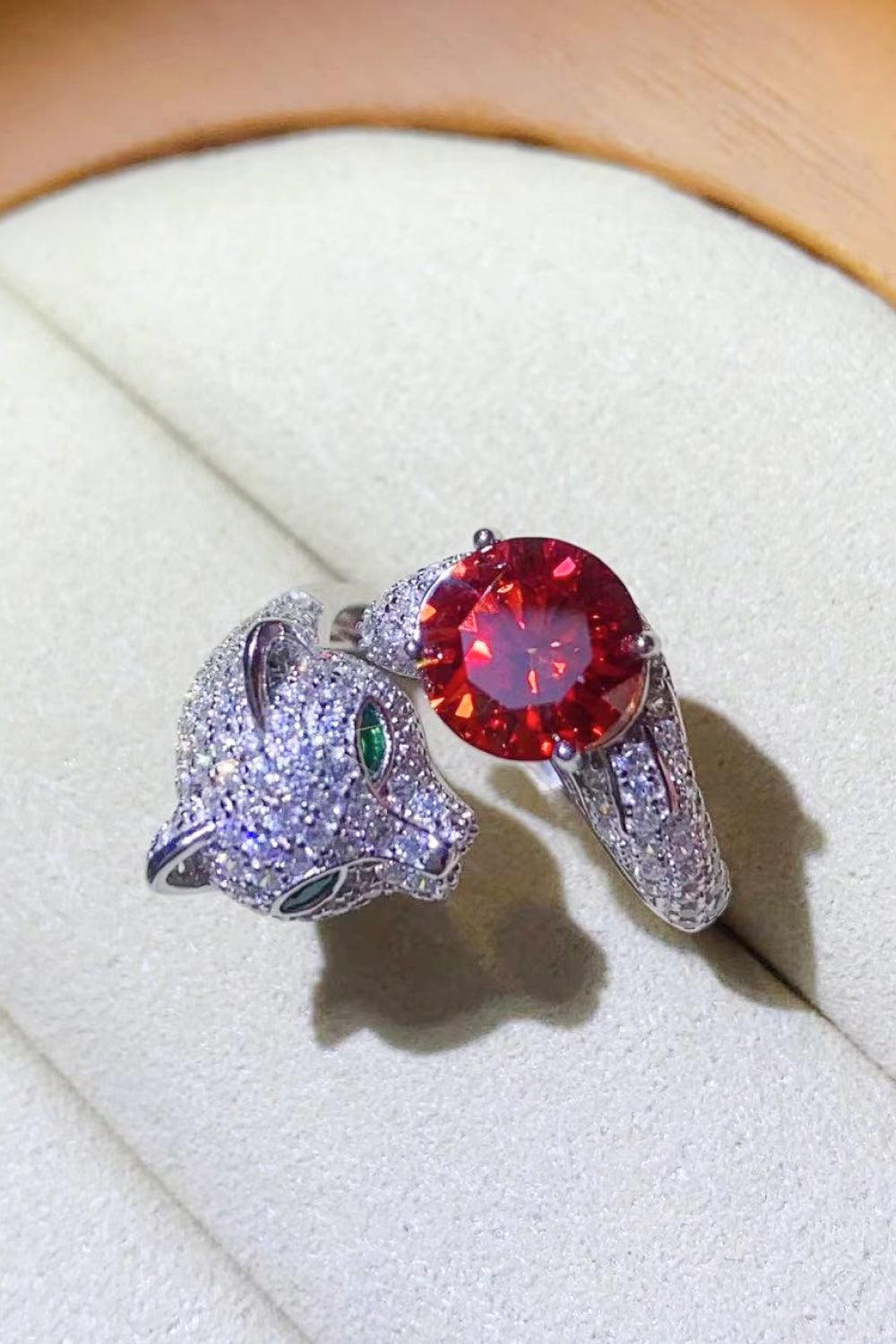 2 Carat Moissanite Adjustable Animal Ring - Flyclothing LLC