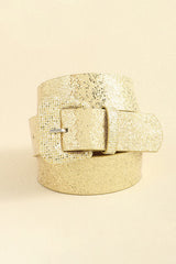 Glitter PU Leather Belt - Flyclothing LLC