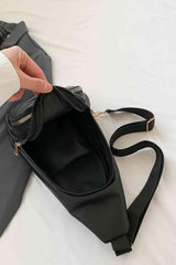 PU Leather Sling Bag - Trendsi