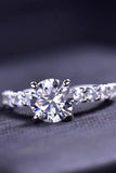 2 Carat 4-Prong Moissanite Ring - Flyclothing LLC