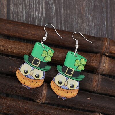 Owl Acrylic Dangle Earrings - Flyclothing LLC