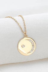 Moissanite Round Pendant Necklace - Flyclothing LLC