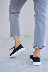 Forever Link Flat Round Toe Lace-Up Sneakers - Flyclothing LLC