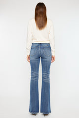 Kancan Cat's Whiskers High Waist Flare Jeans - Flyclothing LLC