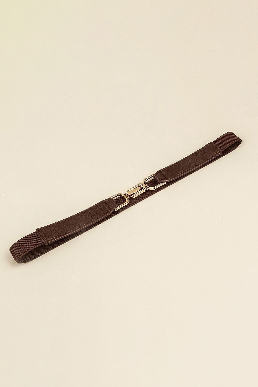 Alloy Buckle Elastic Belt - Trendsi