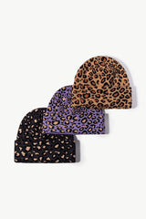 Leopard Pattern Cuffed Beanie - Trendsi