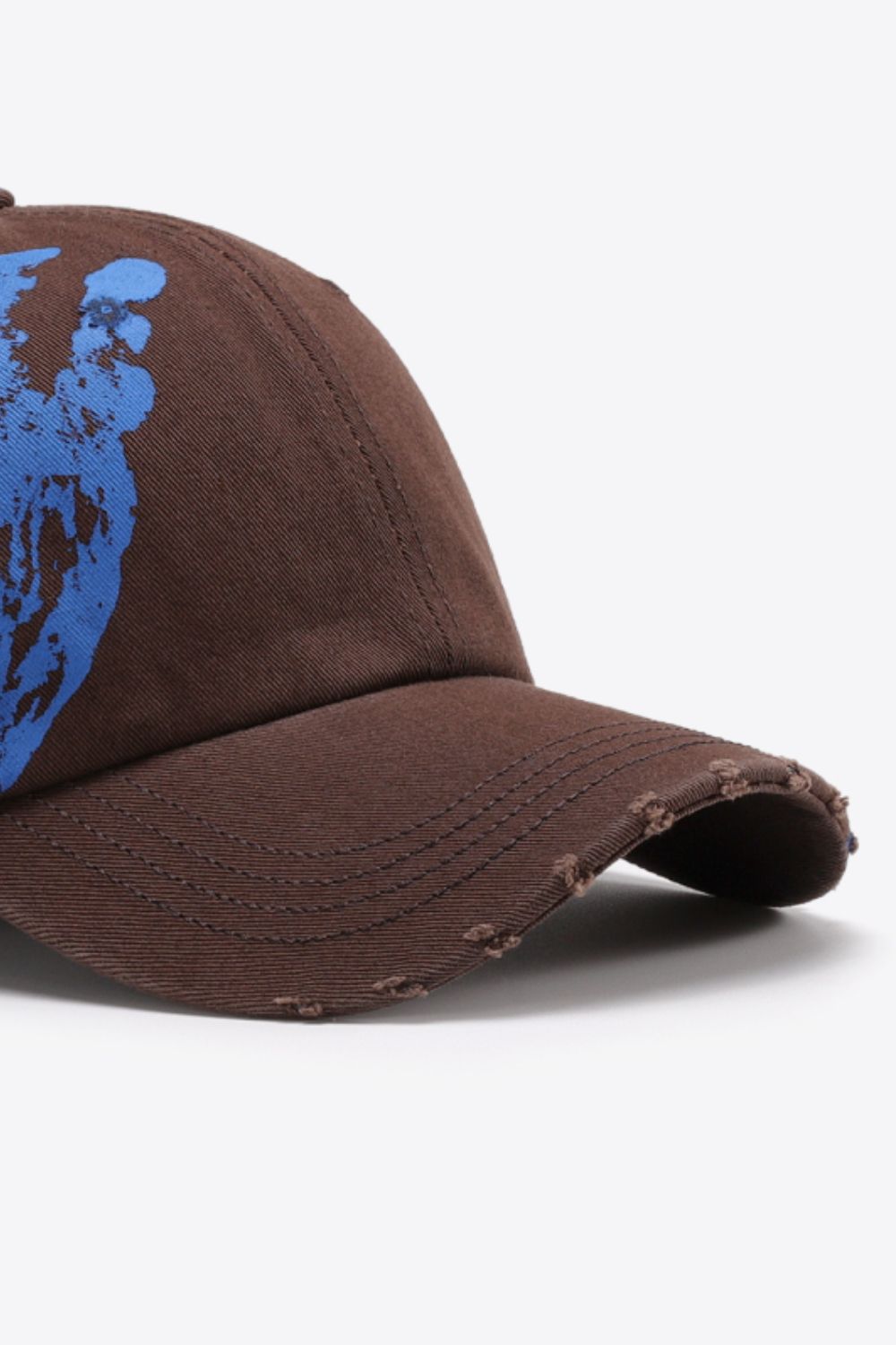 VIBRA Graphic Distressed Adjustable Baseball Cap - Flyclothing LLC