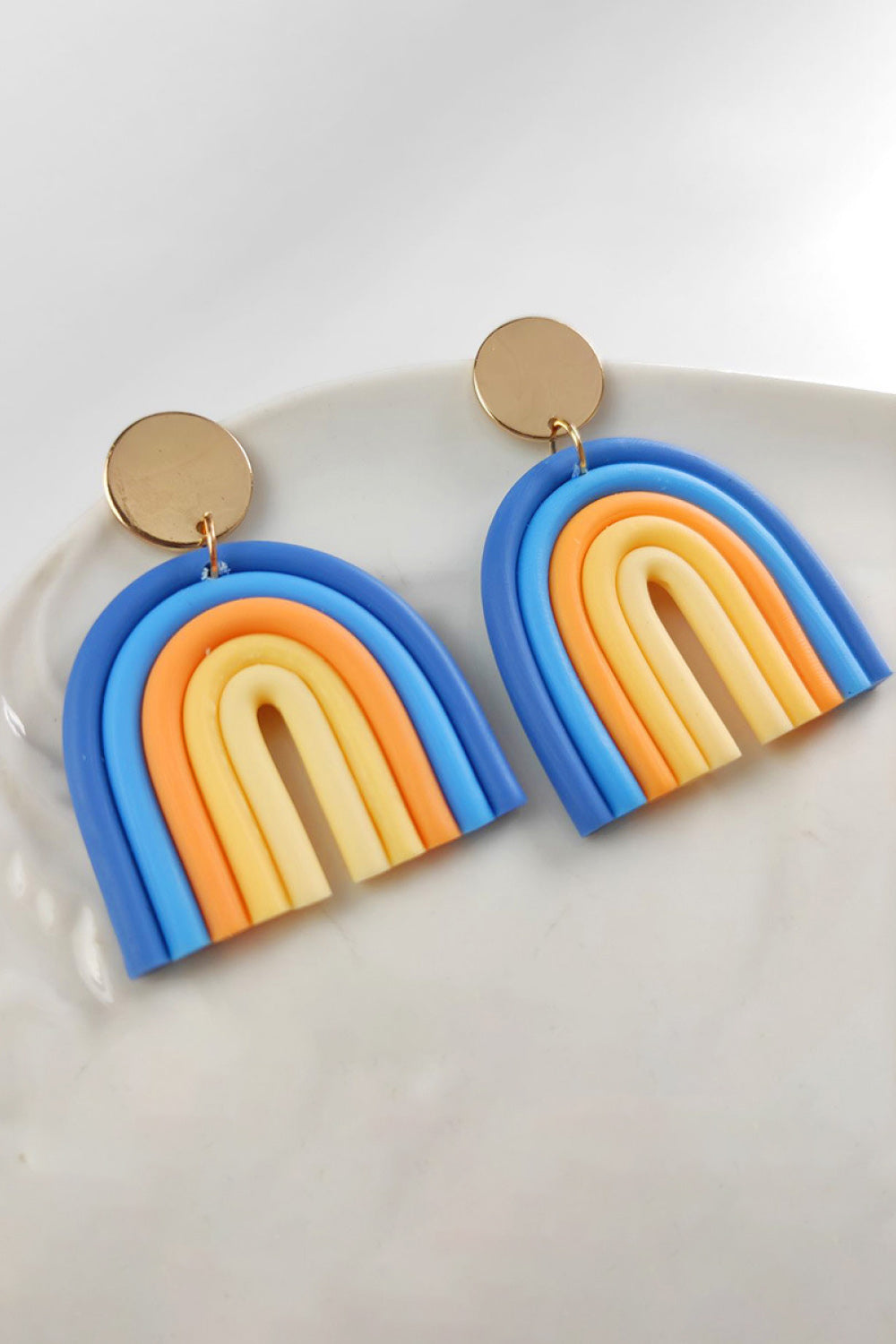 Rainbow Shape Dangle Earrings - Flyclothing LLC