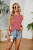 Round Neck Tank Top - Trendsi